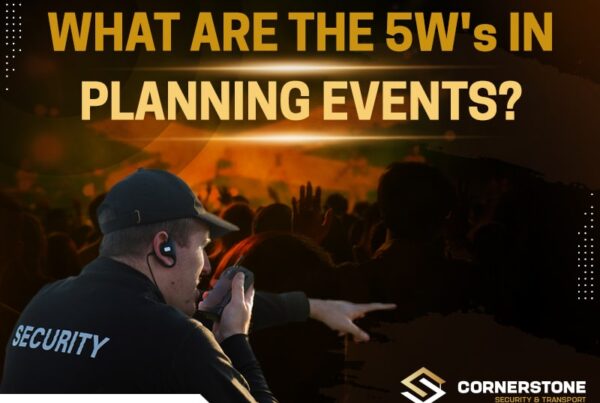 What are the 5 W's in planning events